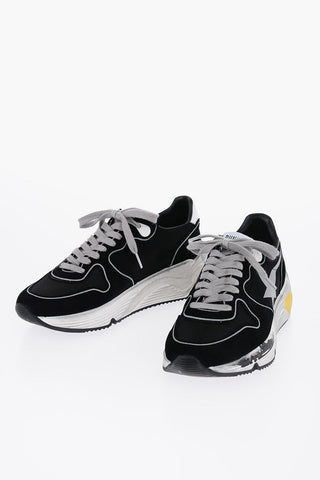 Suede and Mesh RUNNING SOLE Low-Top Sneakers