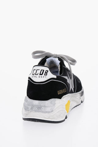 Suede and Mesh RUNNING SOLE Low-Top Sneakers