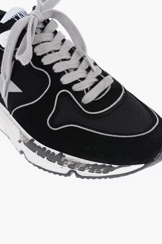 Suede and Mesh RUNNING SOLE Low-Top Sneakers