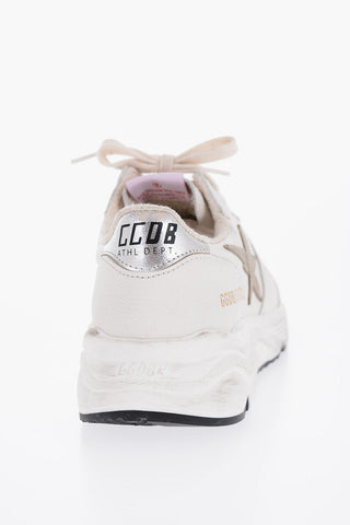 Vintage Effect Leather RUNNING SOLE Low-Top Sneakers