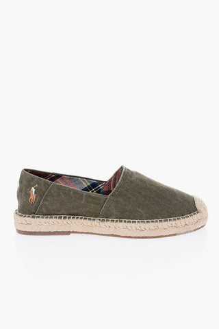 Espadrillas CEVIO In Canvas con Suola in Rafia
