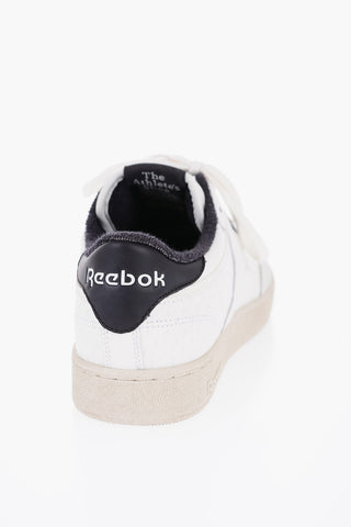 Suede and Fabric CLUB C Low-Top Sneakers with Contrast Detail