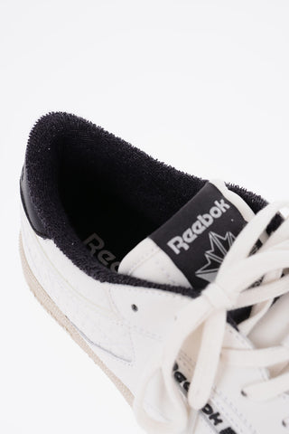 Suede and Fabric CLUB C Low-Top Sneakers with Contrast Detail