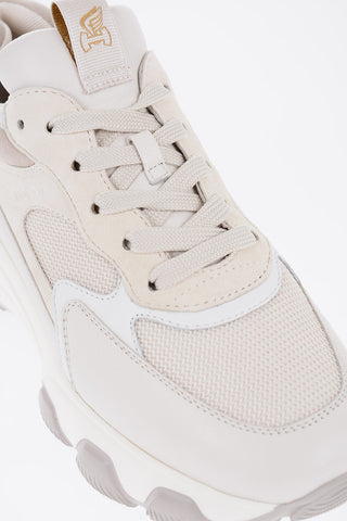 Two-Tone Suede and Mesh Low-Top Sneakers