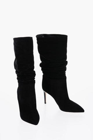 Suede Booties with point Toe 9cm