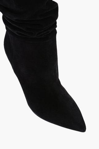 Suede Booties with point Toe 9cm