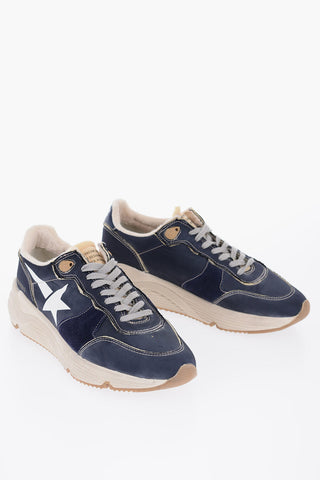 Nylon RUNNING SOLE Low-Top Sneakers with Suede Detail