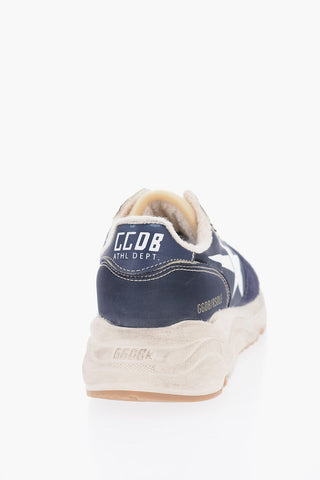 Nylon RUNNING SOLE Low-Top Sneakers with Suede Detail