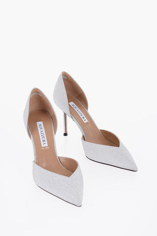 Glitted D'orsay Pumps with Point Toe 8,5cm