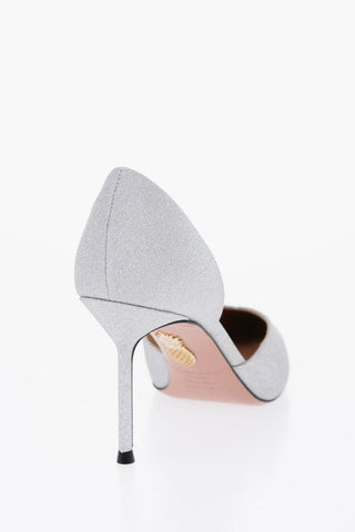 Glitted D'orsay Pumps with Point Toe 8,5cm