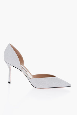Glitted D'orsay Pumps with Point Toe 8,5cm