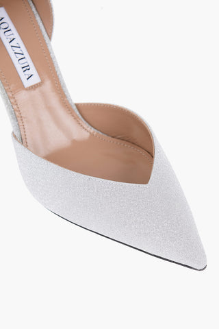 Glitted D'orsay Pumps with Point Toe 8,5cm