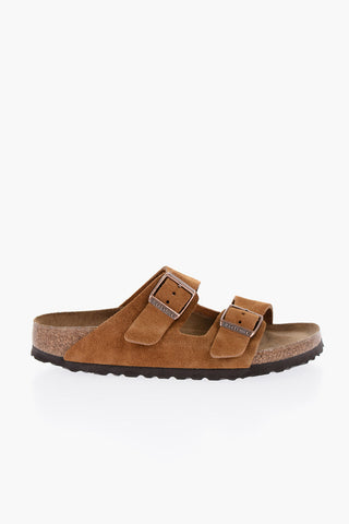 Suede ARIZONA Sandals with Double Buckle