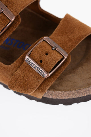 Suede ARIZONA Sandals with Double Buckle