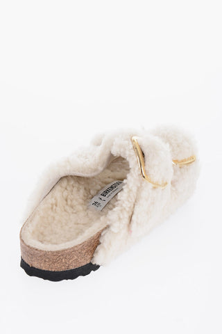 Real Fur ARIZONA Sandals with Double Buckle