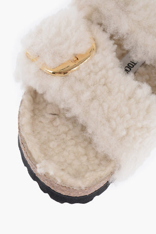 Real Fur ARIZONA Sandals with Double Buckle
