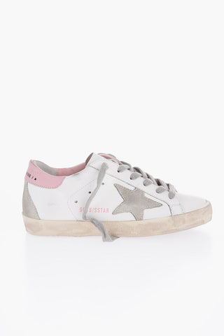 Vintage Effect Leather SUPER -STAR Low-Top Sneakers