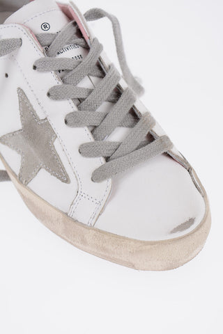 Vintage Effect Leather SUPER -STAR Low-Top Sneakers