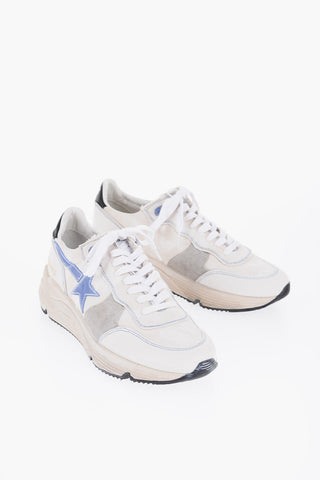 Canvas and Leather RUNNING Low-Top Sneakers