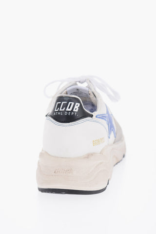 Canvas and Leather RUNNING Low-Top Sneakers