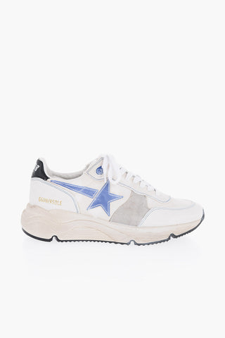 Canvas and Leather RUNNING Low-Top Sneakers