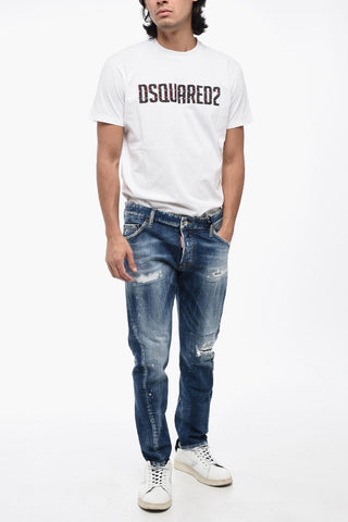 Vintage Effect Distressed SEXY TWIST Jeans 16cm