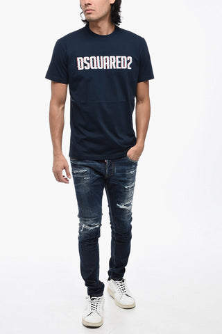 Cotton Crew-Neck T-shirt with Logo