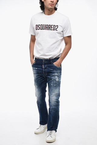 청바지 FLARE BOOTCUT 빈티지 효과 22cm