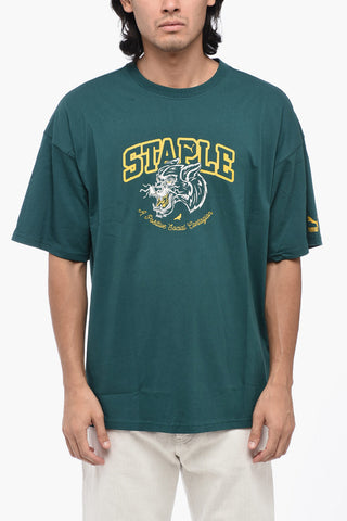STAPLES Crew-Neck T-shirt with Rib Edge