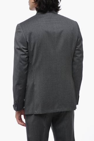 abito LEADER 2 bottoni in lana vergine due spacchi Con revers classico