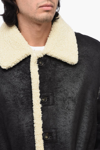 Giubbotto in Eco pelle e Eco Pelliccia Reversibile
