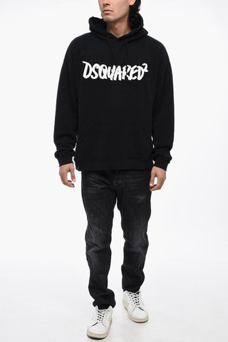 Felpa Hoodie HERCALINA FIT in Tinta Unita Effetto Vintage