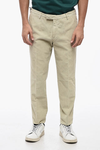 Pantaloni Chino in Velour a Coste
