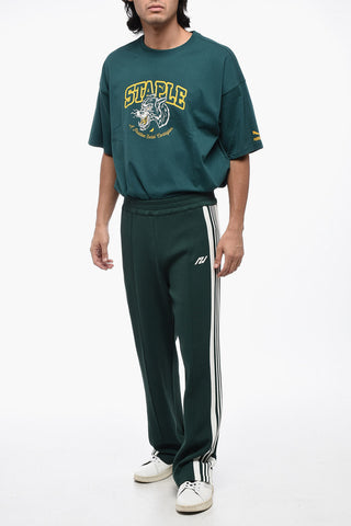 Straight Leg Joggers with Contrasting Side Band