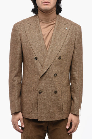 Double Breasted Blazer with Patch Pockets
