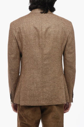 Double Breasted Blazer with Patch Pockets