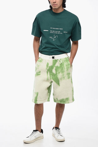  Shorts in Misto Lana Effetto Tie Dye