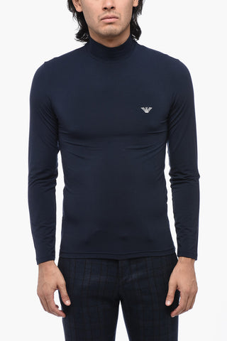 EMPORIO UNDERWEAR Long Sleeved Solid Color T-Shirt