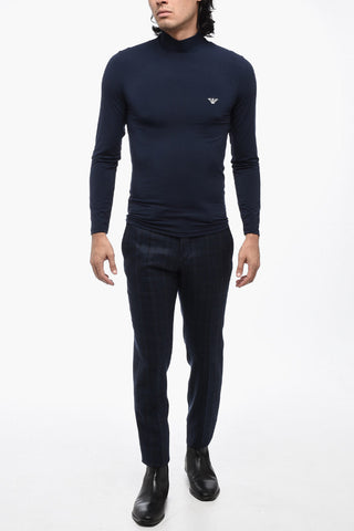 EMPORIO UNDERWEAR Long Sleeved Solid Color T-Shirt