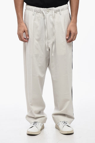 Loose Fit Sweatpants with Side Contrasting Bands