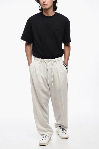 Loose Fit Sweatpants with Side Contrasting Bands