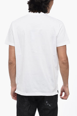 Rundhals-T-Shirt CIGARETTE FIT mit Print