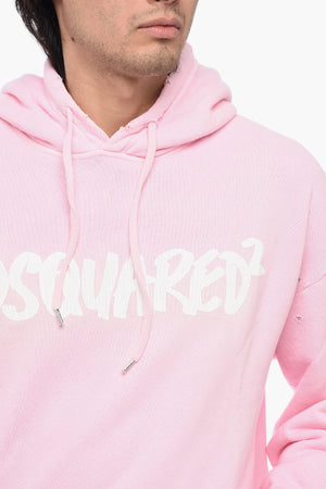 Kapuzensweatshirt im Vintage-Look mit aufgesetzter Tasche