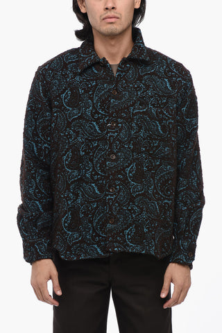 Two-Tone Jacquard RALF Overshirt with Breast Pocket