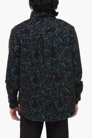 Two-Tone Jacquard RALF Overshirt with Breast Pocket