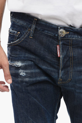 Jeans COOL GUY Distressed in Cotone Stretch 16cm
