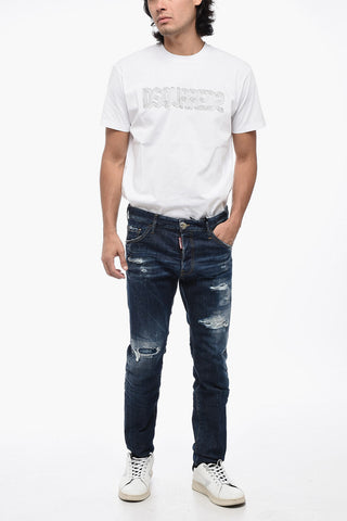 Jeans COOL GUY Distressed in Cotone Stretch 16cm