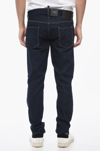 Jeans Slim Fit a Lavaggio Scuro 17cm
