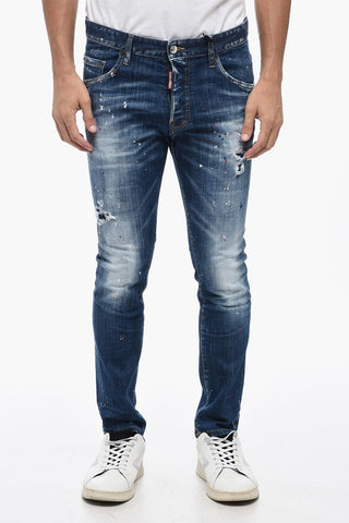 Distressed SKATER Jeans with Belt Loops 15,5cm
