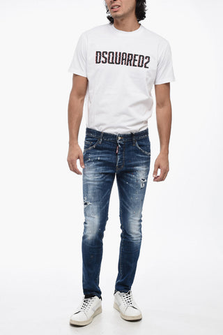 Distressed SKATER Jeans with Belt Loops 15,5cm